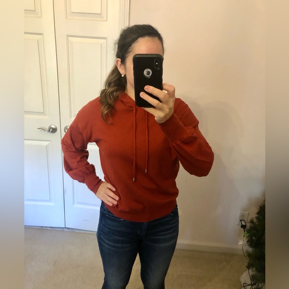 Orange pull over